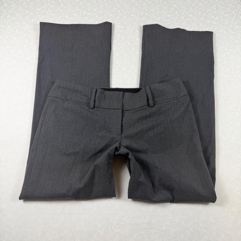 LOFT Low Rise Wife Leg Office Siren Gray Trousers — Size 2